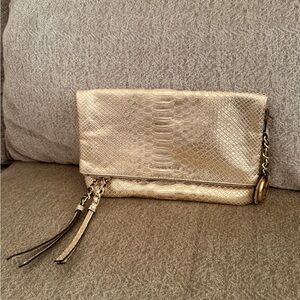 Michael Kors Metallic Gold Clutch